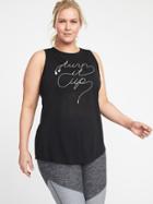 Old Navy Womens Plus-size Graphic Performance Muscle Tank Turn It Up Size 3x
