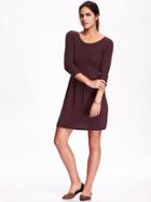 Old Navy Womens Fit &amp; Flare Sweater Dress Size L Petite - Getting Figgy With It