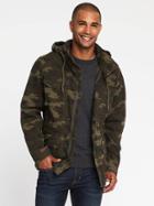 Old Navy Built In Flex Camo Military Jacket For Men - Olive Camouflage