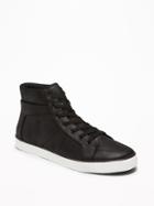Textured Faux-leather High-tops For Men