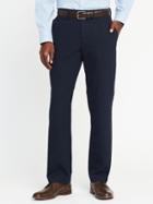 Old Navy Straight Signature Built In Flex Dress Pants For Men - Navy Blue