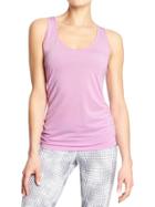 Old Navy Womens Active Ruched Tanks Size Xs - Lavender Go Lightly