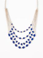 Layered-stone Statement Necklace For Women