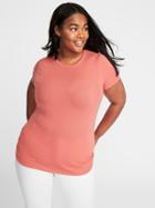 Old Navy Womens Slim-fit Plus-size Crew-neck Tee Mango Magic Size 2x