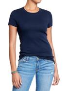 Womens Perfect Crew Neck Tees Size M Tall - In The Navy