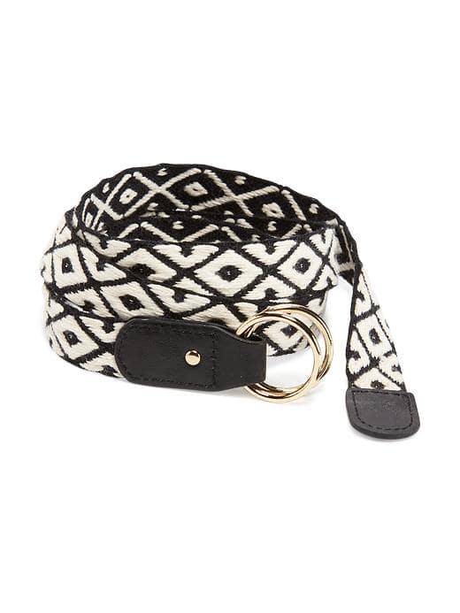 Old Navy Woven Belt For Women - Black
