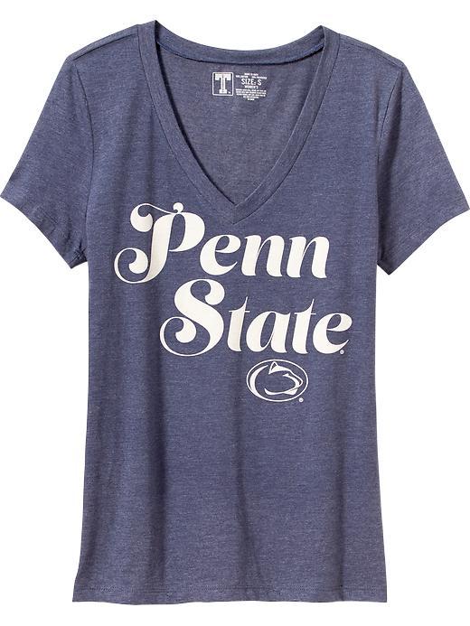 Old Navy Womens College Team V Neck Tee Size L - Penn State