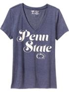 Old Navy Womens College Team V Neck Tee Size L - Penn State