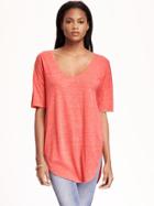 Old Navy Relaxed Tunic Tee For Women - Briquette
