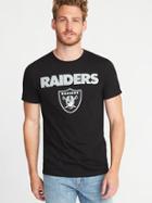 Old Navy Mens Nfl Team Graphic Tee For Men Raiders Size L