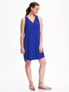 Old Navy V Neck Shift For Women - Cosmic Blue