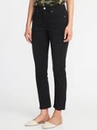 Old Navy Womens The Power Jean, A.k.a. The Perfect Straight For Women Black Size 8