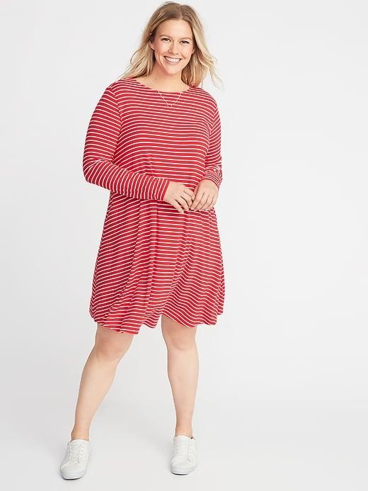 Plus-size Jersey Swing Dress