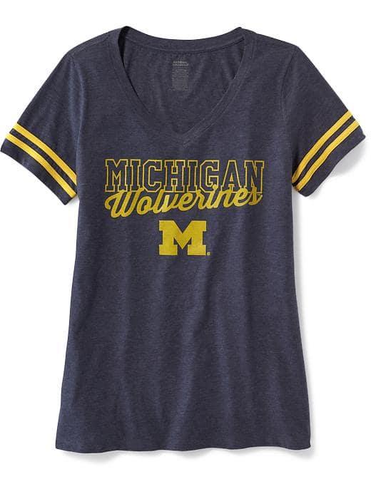 Old Navy Ncaa Varsity Style Tee For Women - University Of Michigan