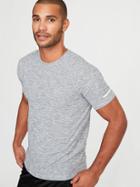 Old Navy Mens Breathe On Crew-neck Tee For Men Heather Gray Size Xl