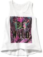 Old Navy Graphic Racerback Tank - Bright White