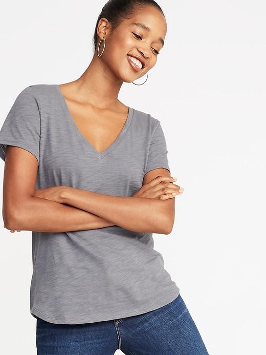 Everywear Slub-knit Tee For Women