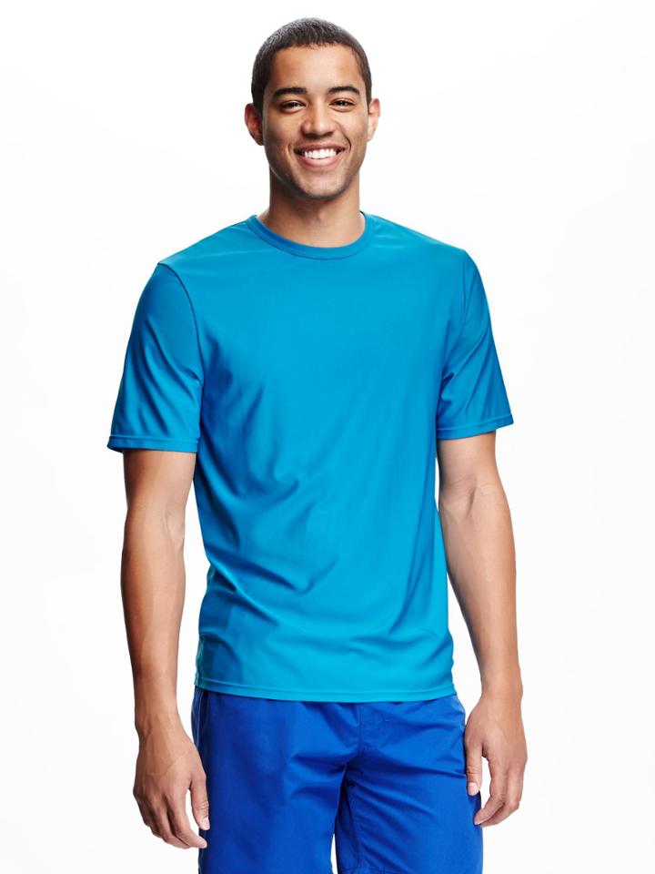 Old Navy Short Sleeve Rashguard - Blue Labin