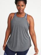 Old Navy Womens Plus-size Racerback Performance Tank Heather Gray Size 3x