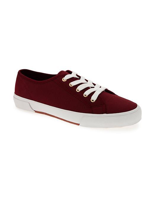 Old Navy Textured Lace Up Sneakers Size 10 - Wine Tasting