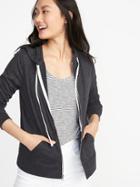 Old Navy Womens Relaxed Lightweight Full-zip Hoodie For Women Charcoal Size L