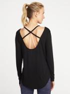 Old Navy Womens Cross-back Performance Top For Women Blackjack Size Xs