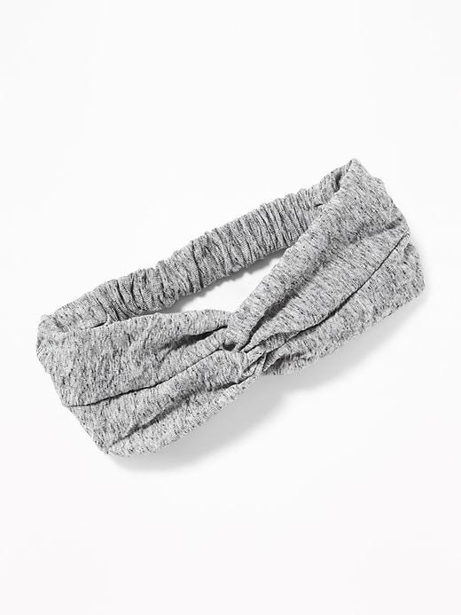 Old Navy Womens Textured Jersey Headwrap For Women Gray Size One Size