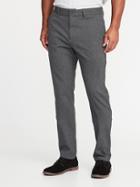 Old Navy Mens Athletic Built-in Flex Ultimate Pants For Men Gray Herringbone Size 44w