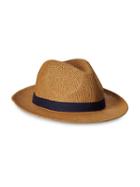Old Navy Contrast Trim Fedora For Men - Dark Brown