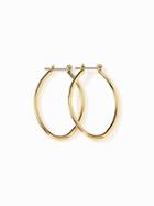Old Navy Oval Hoop Earrings For Women - Gold