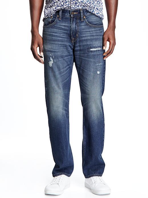 Old Navy Distressed Slim Fit Jeans - Light Worn 2
