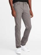 Old Navy Mens Slim Built-in Tough All-temp Twill Five-pocket Pants For Men Willow Bark Size 48w