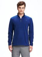 Old Navy Go Warm Relaxed 1/4 Zip Jacket For Men - Blue Camouflage