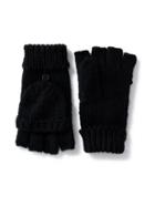 Old Navy Honeycomb Knit Convertible Gloves For Women - Black