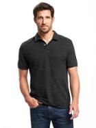 Old Navy Built In Flex Pro Polo For Men - Dark Gray