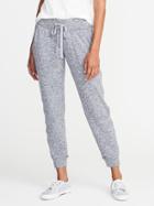 Old Navy Womens Mid-rise Sweater-knit Joggers For Women Light Heather Gray Size Xxl