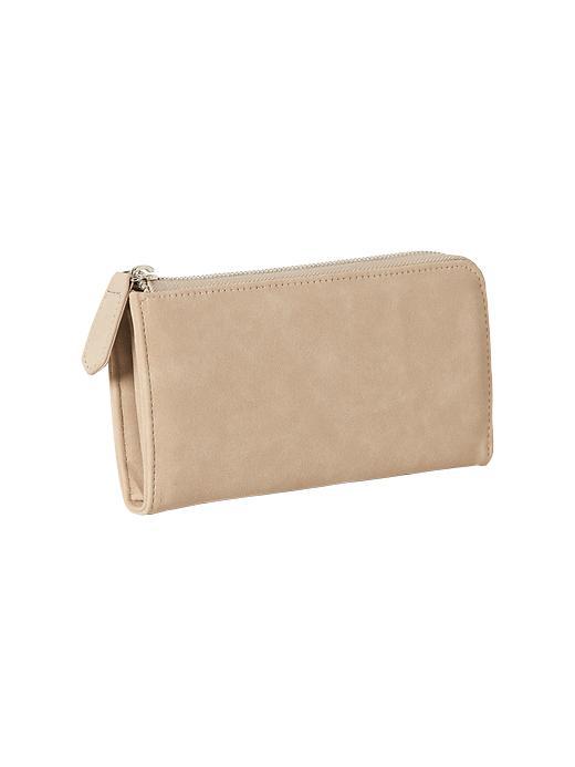 Old Navy Womens Printed Zip Wallet Size One Size - Sand