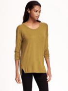 Old Navy Boyfriend Drapey Tee For Women - Golden Compass