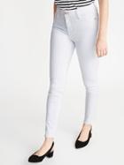 High-rise Secret-slim Pockets White Rockstar Jeans For Women