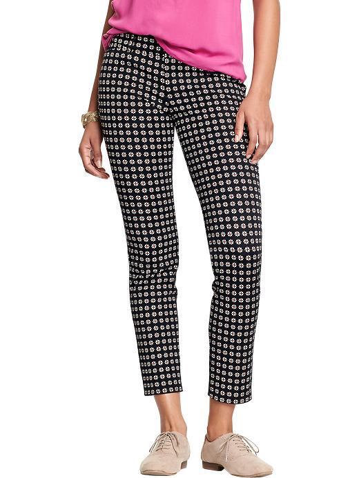 Womens The Pixie Ankle Pants Size 0 Regular - Black Print Jas