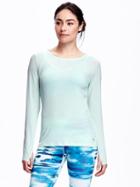 Old Navy Go Dry Keyhole Back Top - Mini Mint