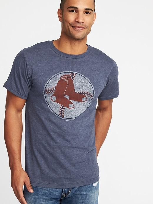Old Navy Mens Mlb Cooperstown Collection Team Tee For Men Boston Red Sox Size S