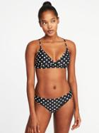 Old Navy Womens Bralette Swim Top For Women Black Dots Size Xxl