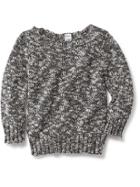 Old Navy Marled Slub Knit Sweater Size 12-18 M - Black Marl