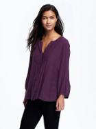 Old Navy Pintuck Blouse For Women - Ready For This Jelly