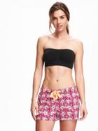 Old Navy Seamless Ruched Bandeau For Women - Ebony