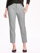 Old Navy Mid Rise Harper Trousers Size 12 Petite - Light Gray