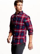 Old Navy Plaid Shirt Size Xxl Big - In The Red