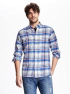 Old Navy Slim Fit Brushed Twill Shirt - Pacific Blue