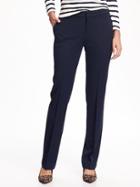 Old Navy Mid Rise Straight Trouser For Women - In The Navy